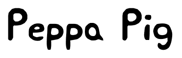 Peppa Pig font